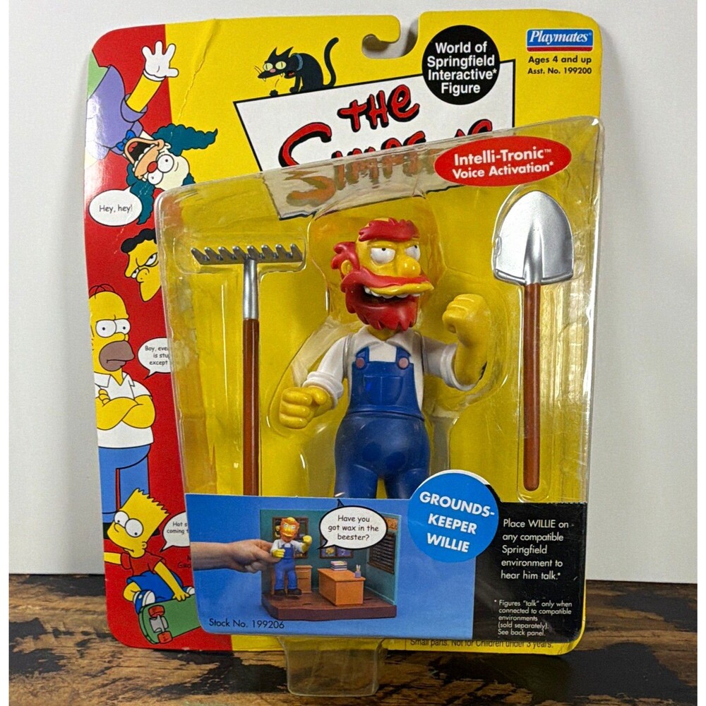 The Simpsons World of Springfield Groundskeeper Willie Figure Series 4 Playmates